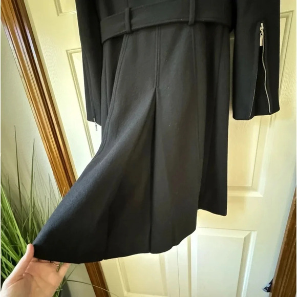 Bebe Wool Belted 3/4 length Double Breasted heavy winter coat Women’s size XS - Picture 10 of 16